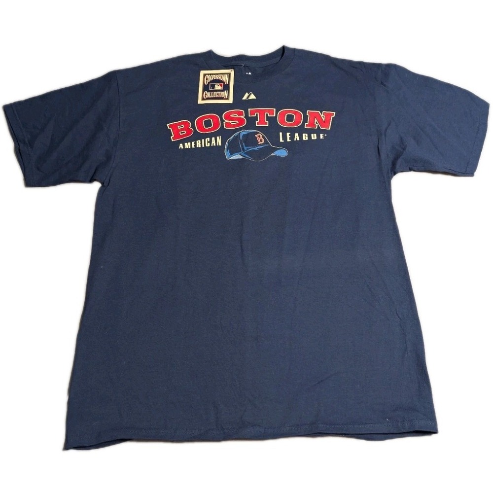 Boston Red Sox Legacy T Shirt Mens XL NWT Majestic Cooperstown Collection MLB